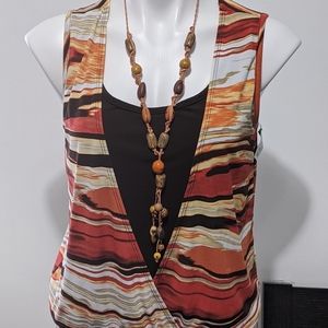 Set of Vintage Jacket And Sleeveless Blouse